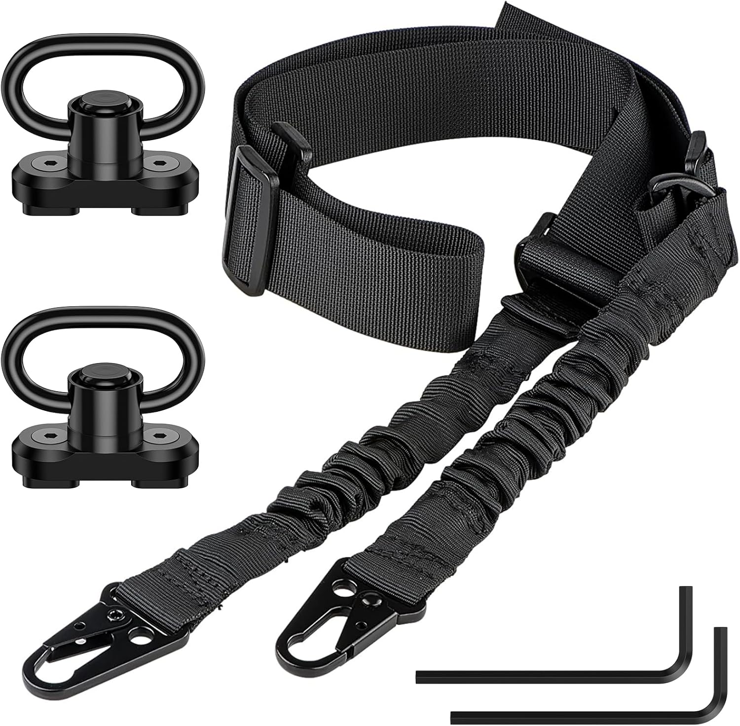 Wholesale OEM Rifle Sling – Two-Point Adjustable Gun Sling with 2-Pack Sling Swivels for M-Rail